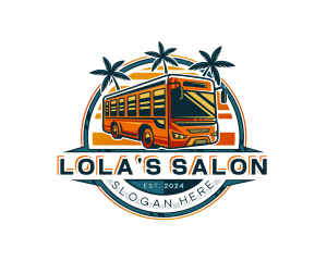 Bus Travel Tour Transportation logo design