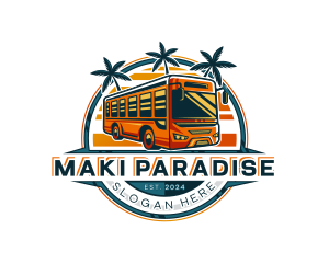 Bus Travel Tour Transportation logo design