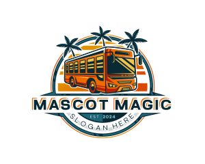 Bus Travel Tour Transportation logo design