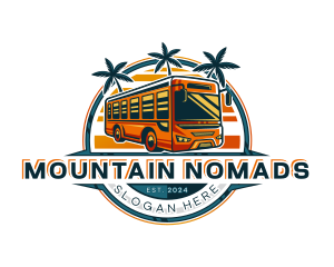 Bus Travel Tour Transportation logo design