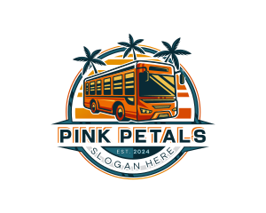 Bus Travel Tour Transportation logo design