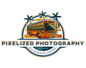 Bus Travel Tour Transportation logo design