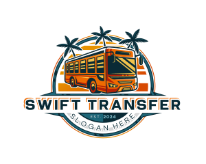 Bus Travel Tour Transportation logo design