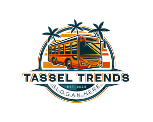 Bus Travel Tour Transportation logo design