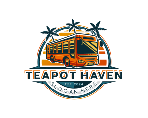 Bus Travel Tour Transportation logo design