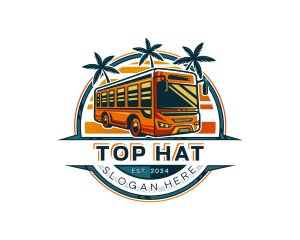 Bus Travel Tour Transportation logo design