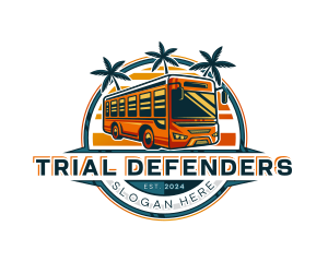 Bus Travel Tour Transportation logo design