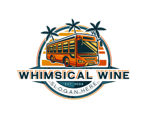 Bus Travel Tour Transportation logo design