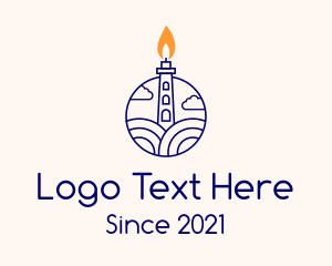 Candle Lighthouse Tower logo