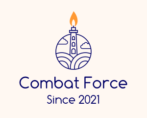 Candle Lighthouse Tower logo