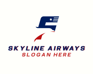 American Eagle Airline Letter S logo design