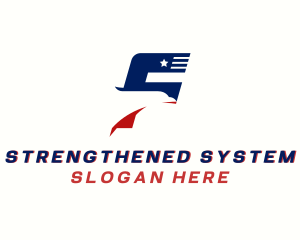 American Eagle Airline Letter S logo design