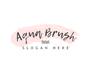 Pastel Brush Wordmark logo design