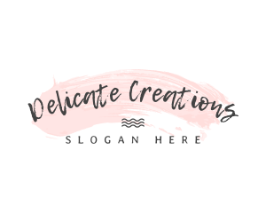 Pastel Brush Wordmark logo design