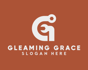 Industrial Wrench Letter G logo design