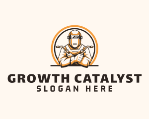 Welding Machinist Ironwork logo design