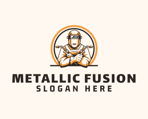 Welding Machinist Ironwork logo design