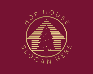 Christmas Tree House logo design