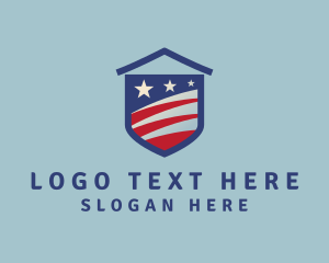 Patriotic House Shield logo