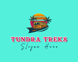 Tropical Bus Tour  logo design