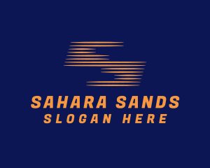 Orange Speedy Letter S  logo design