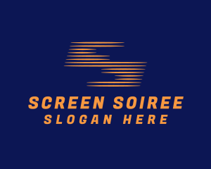 Orange Speedy Letter S  logo design