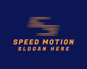 Orange Speedy Letter S  logo design