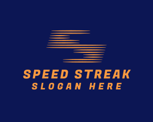 Orange Speedy Letter S  logo design