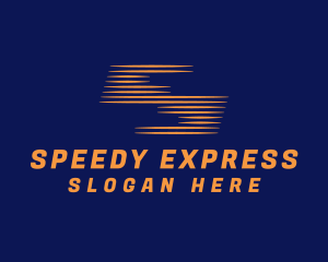 Orange Speedy Letter S  logo design