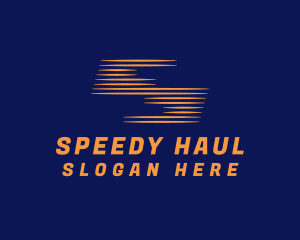 Orange Speedy Letter S  logo design