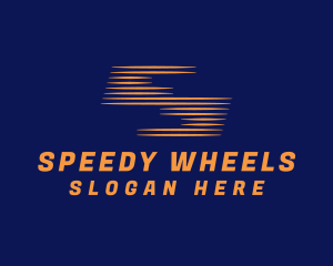 Orange Speedy Letter S  logo design