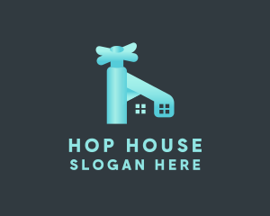 Faucet House Plumbing logo design