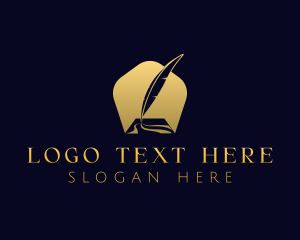 Premium Feather Quill Logo