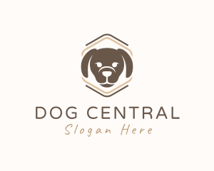 Dog Puppy Badge logo design