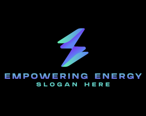 Lightning Bolt Power Charge logo design