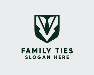 Tuxedo Suit Shield logo design