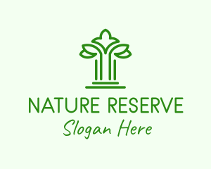 Natural Tree Pillar logo design