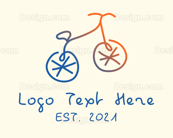 Abstract Bicycle Bike Logo