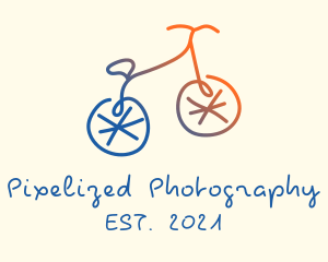 Abstract Bicycle Bike logo design