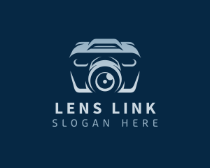 Photo Camera Lens logo design