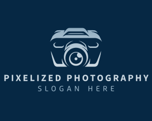 Photo Camera Lens logo design