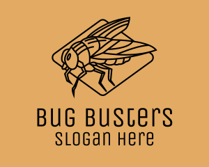 Fly Insect Bug logo design