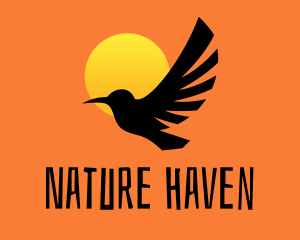 Bird Sunset Silhouette logo