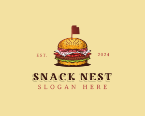 Utah Pastrami Burger logo design