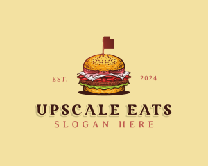 Utah Pastrami Burger logo design