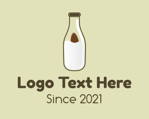 Almond Milk Bottle logo