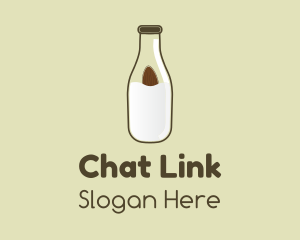 Almond Milk Bottle Logo