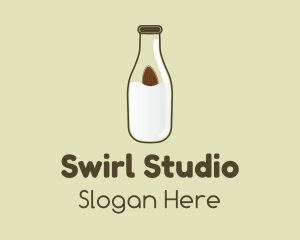 Almond Milk Bottle Logo