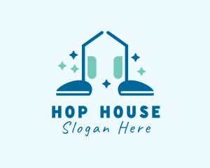 House Cleaning Vacuum logo design