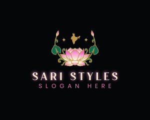 India Lotus Flower logo